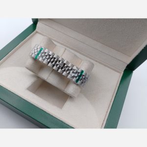 Alternative view of ساعت رولکس دیت جاست استیل صفحه آبی تک مردانه